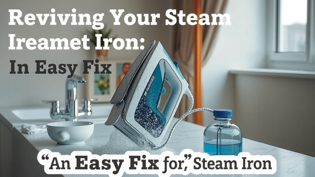 Reviving Your Steam Iron: An Easy Fix for Clogs
