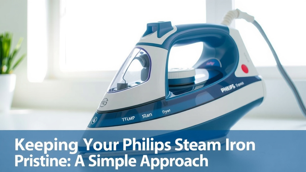 Keeping Your Philips Steam Iron Pristine: A Simple Approach