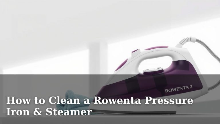 How to Clean a Rowenta Pressure Iron & Steamer