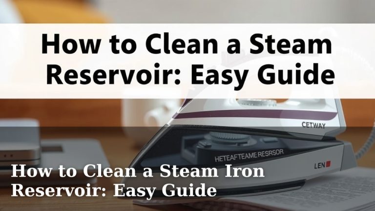How to Clean a Steam Iron Reservoir: Easy Guide