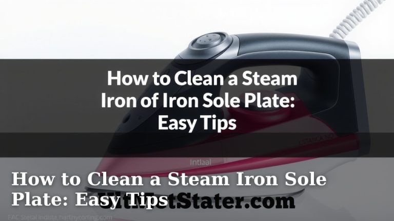 How to Clean a Steam Iron Sole Plate: Easy Tips
