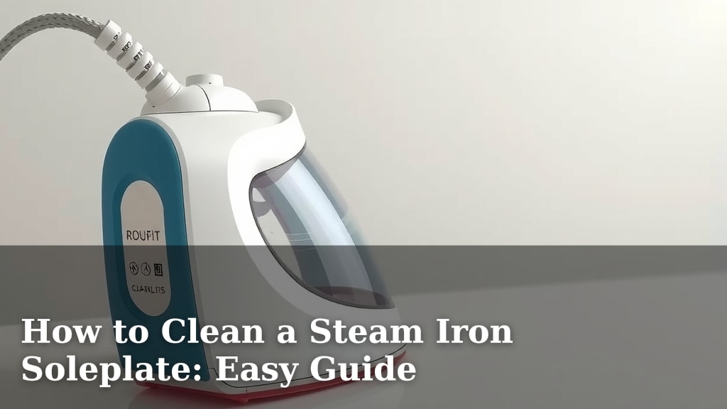 How to Clean a Steam Iron Soleplate: Easy Guide