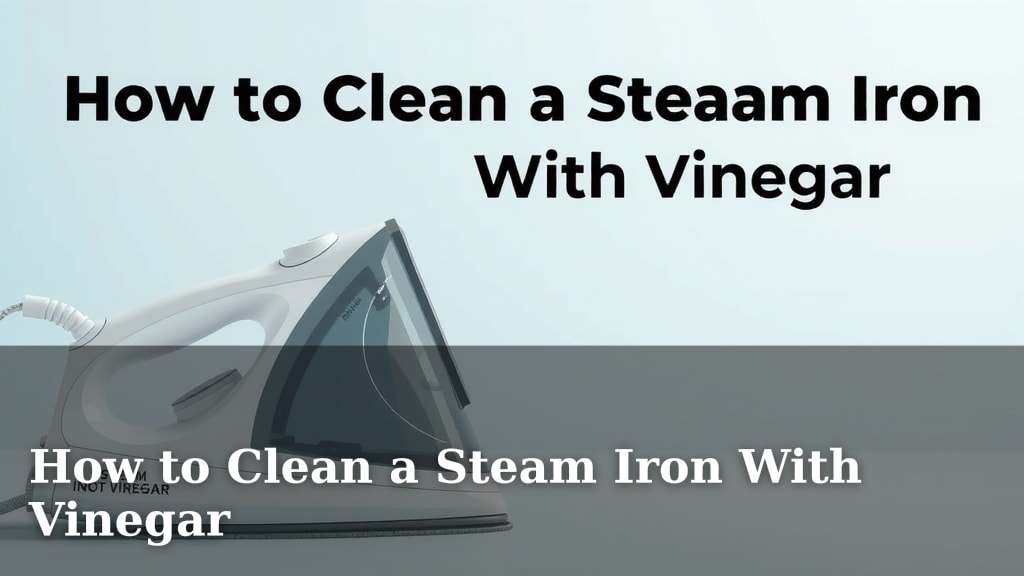 How to Clean a Steam Iron With Vinegar