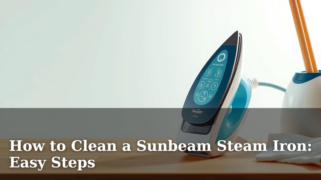 How to Clean a Sunbeam Steam Iron: Easy Steps