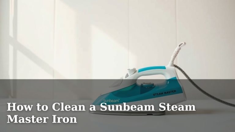 How to Clean a Sunbeam Steam Master Iron
