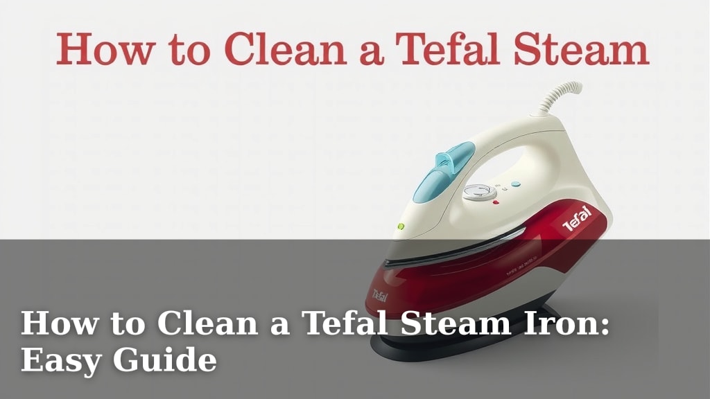 How to Clean a Tefal Steam Iron: Easy Guide