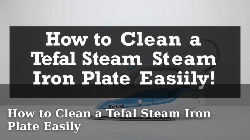 How to Clean a Tefal Steam Iron Plate Easily
