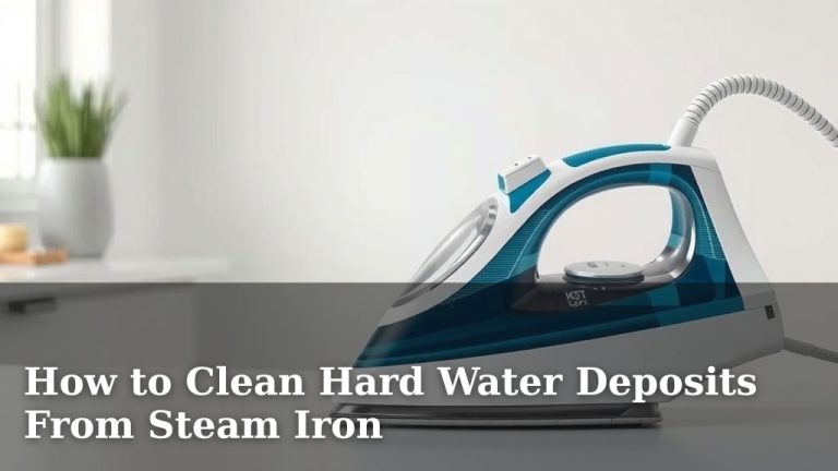 How to Clean Hard Water Deposits From Steam Iron