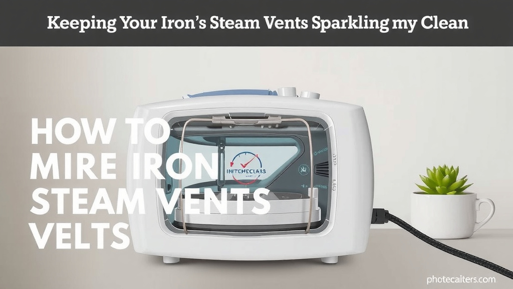 Keeping Your Iron's Steam Vents Sparkling Clean