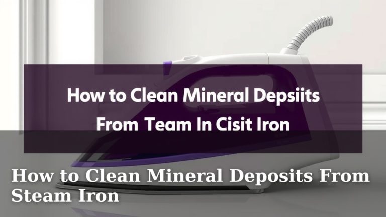 How to Clean Mineral Deposits From Steam Iron