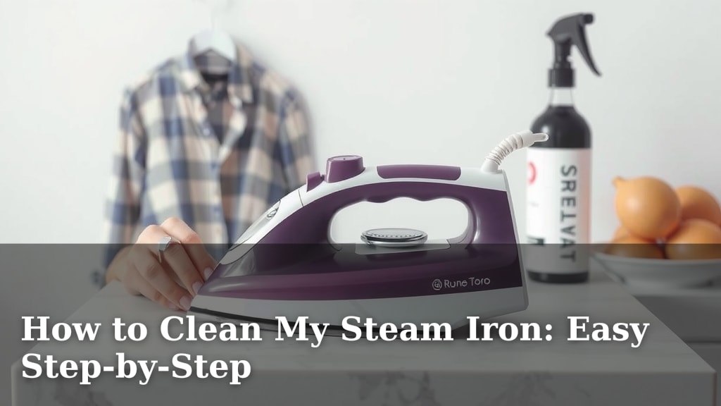 How to Clean My Steam Iron: Easy Step-by-Step