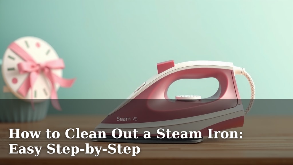 How to Clean Out a Steam Iron: Easy Step-by-Step