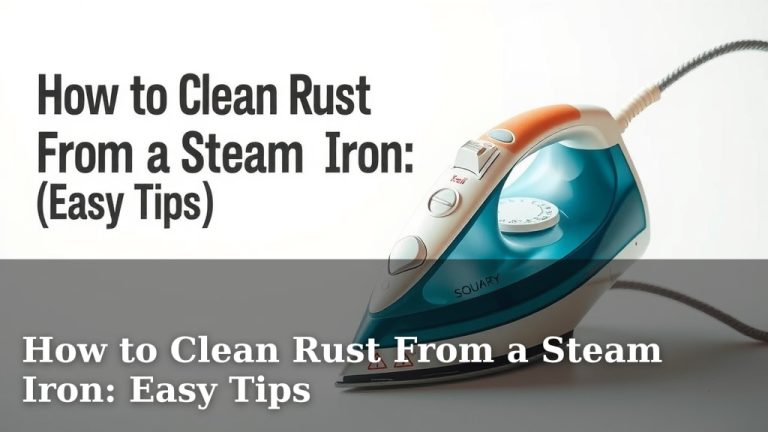 How to Clean Rust From a Steam Iron: Easy Tips