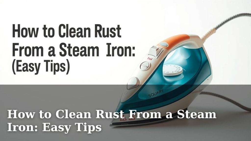 How to Clean Rust From a Steam Iron: Easy Tips