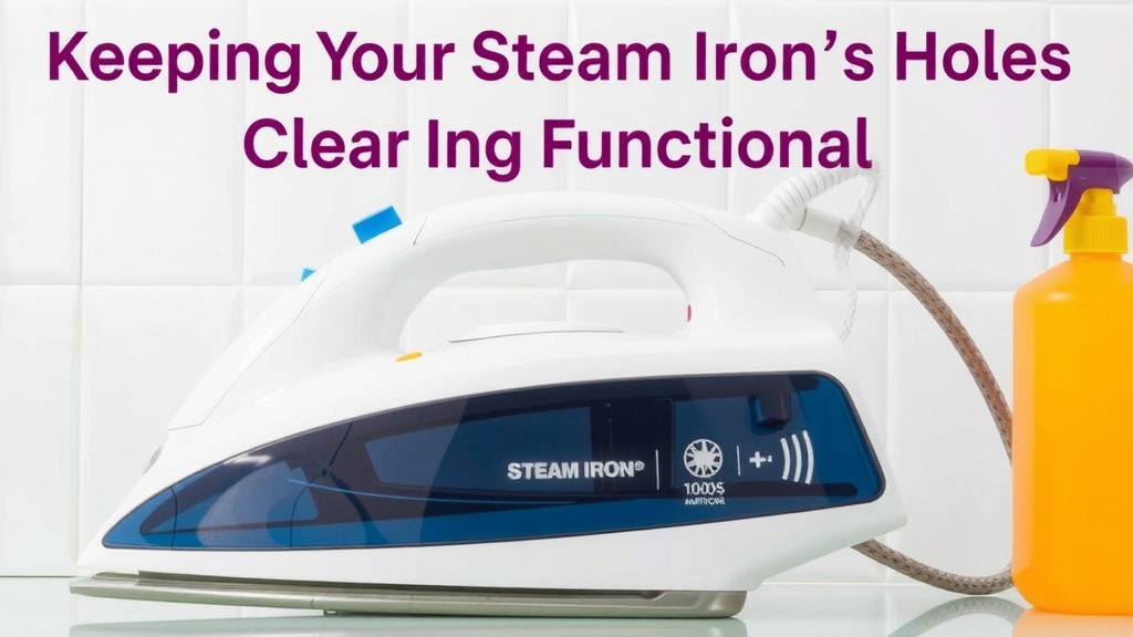 Keeping Your Steam Iron's Holes Clear and Functional