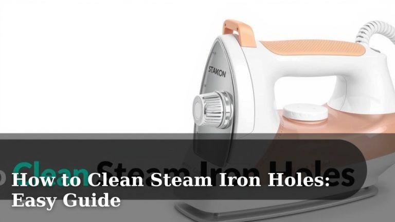 How to Clean Steam Iron Holes: Easy Guide