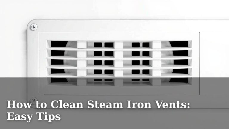 How to Clean Steam Iron Vents: Easy Tips