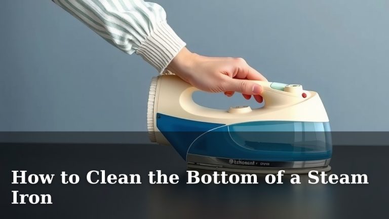 How to Clean the Bottom of a Steam Iron