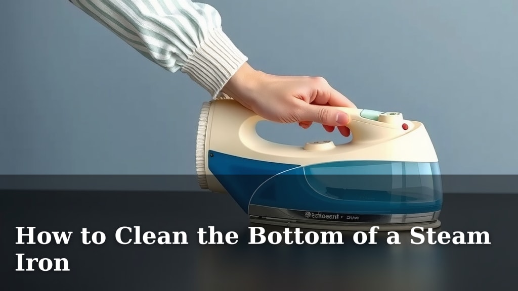 How to Clean the Bottom of a Steam Iron