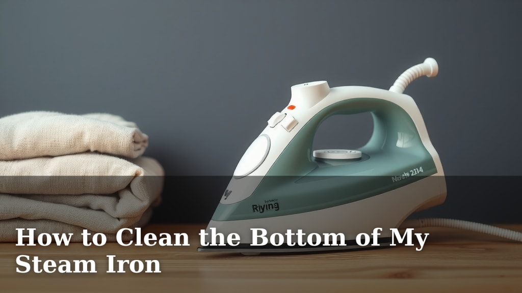 How to Clean the Bottom of My Steam Iron