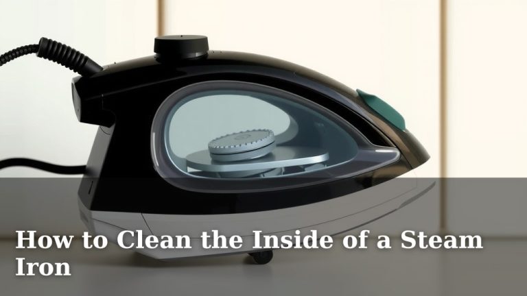 How to Clean the Inside of a Steam Iron