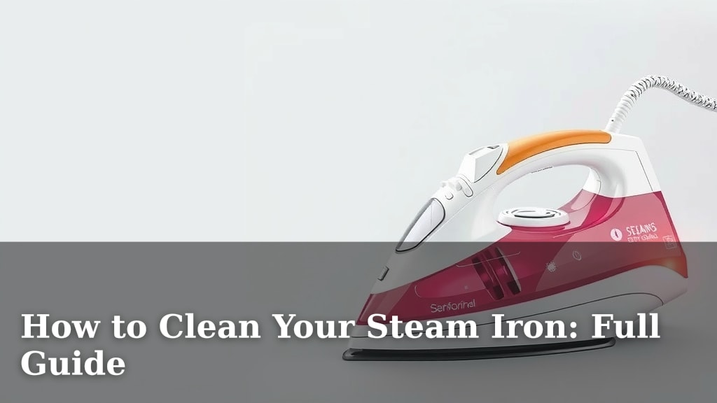 How to Clean Your Steam Iron: Full Guide