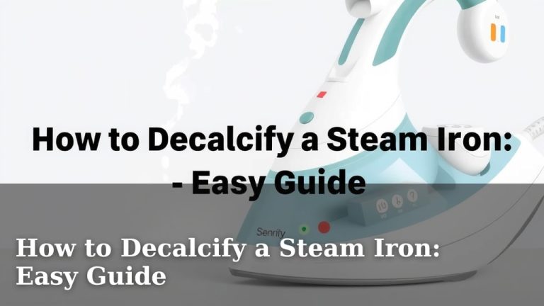How to Decalcify a Steam Iron: Easy Guide