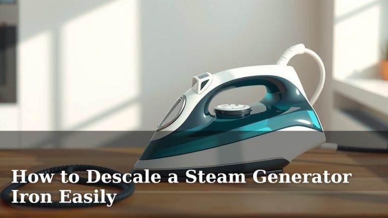 How to Descale a Steam Generator Iron Easily