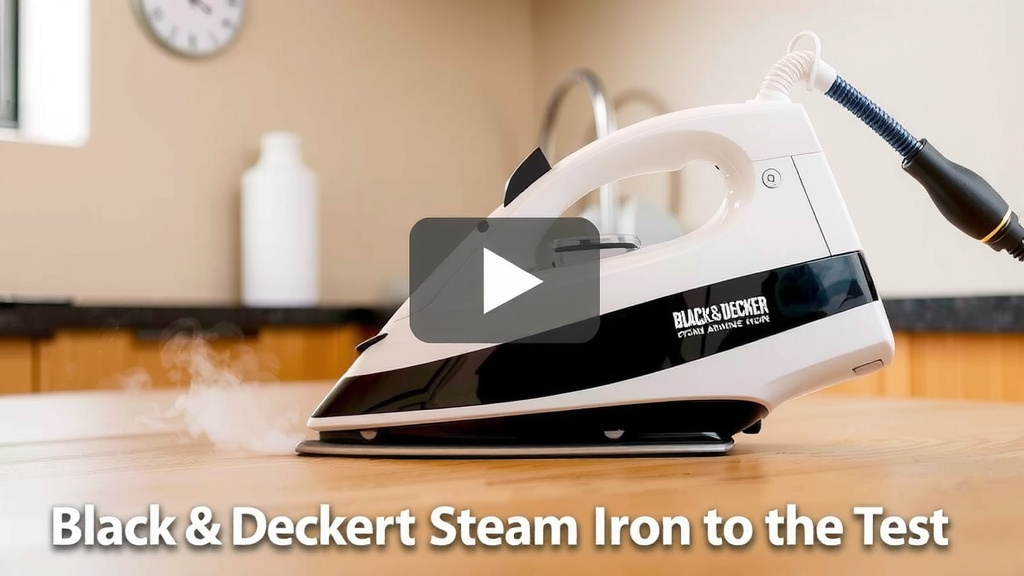 Putting the Black & Decker One Step Steam Iron to the Test