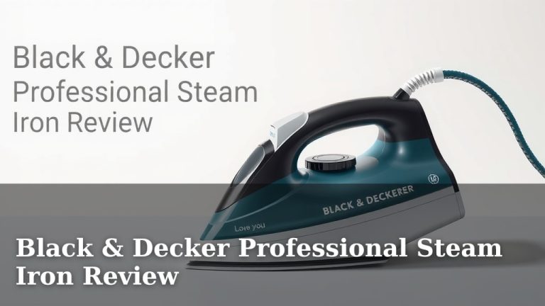 Black & Decker Professional Steam Iron Review